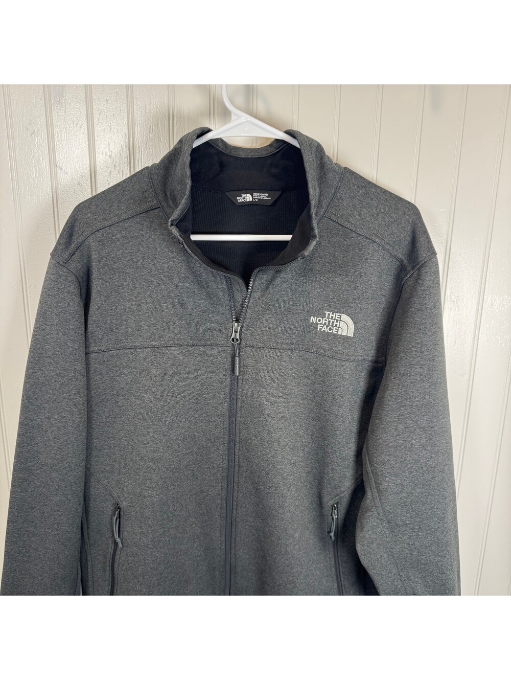 The North Face Full Zip Men's Gray WindWall Jacket Fleece